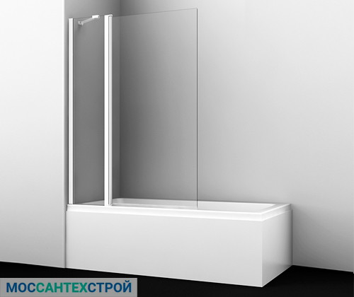 Ремонт ванной и туалета, санузла, Berkel 48P02-110WHITE Fixed Стеклянная шторка на ванну